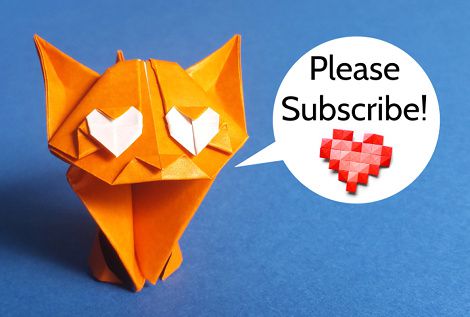 Please subscribe to my YouTube channel Origami Plus!