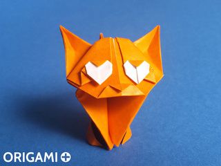 可愛的貓折紙