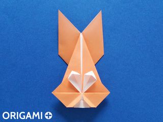Tête de lapin  en origami