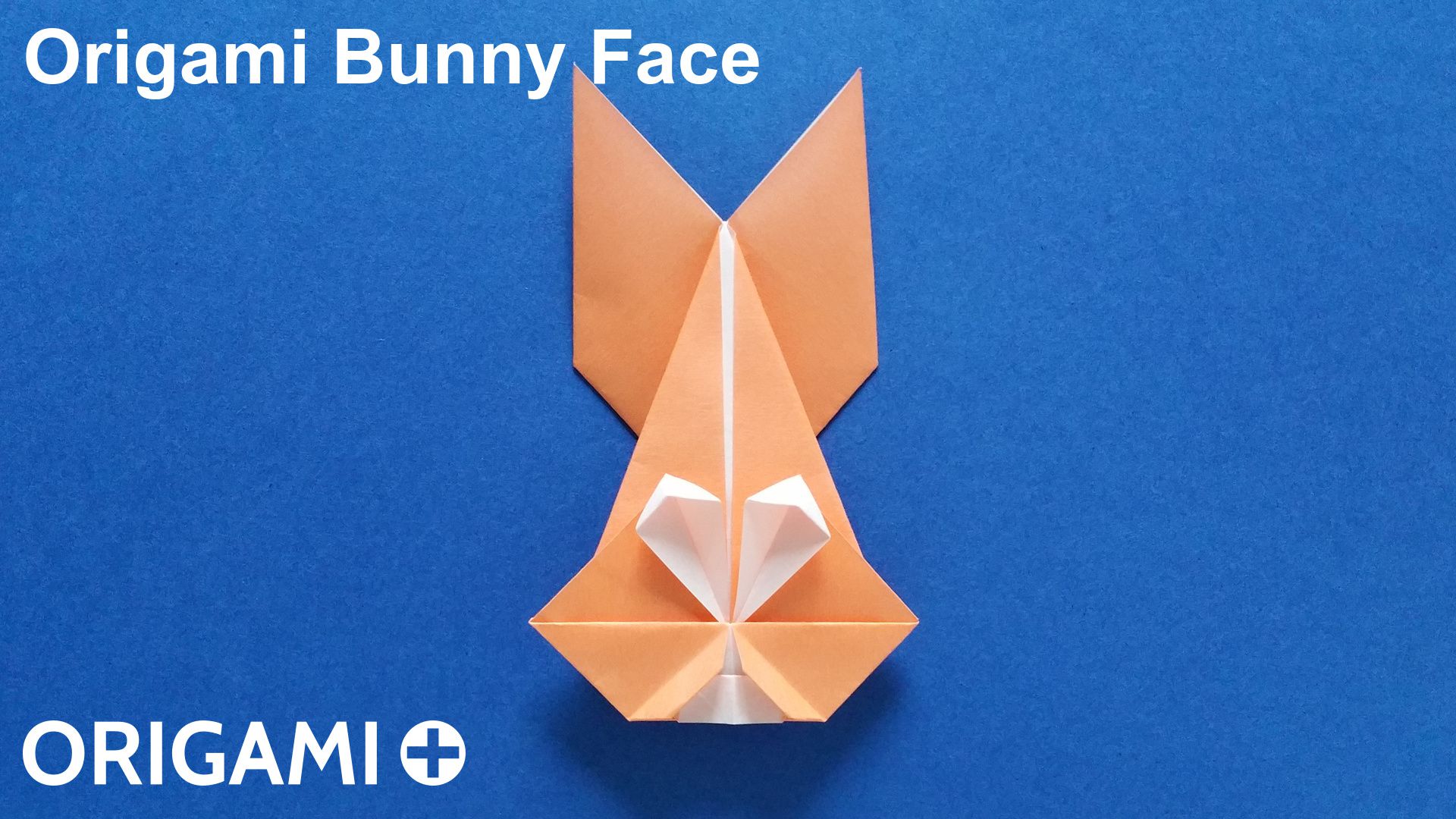 Simple Rabbit Face Origami Bunny Origami