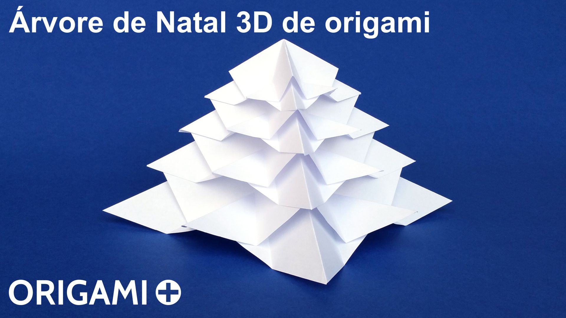 Árvore de Natal 3D de origami