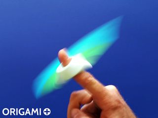 Finger Fidget Spinner en origami