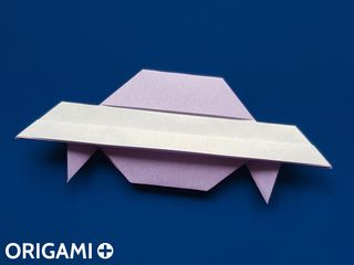 Soucoupe volante en origami