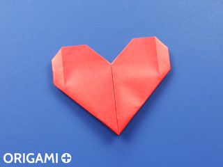 Marque-page Coeur en origami