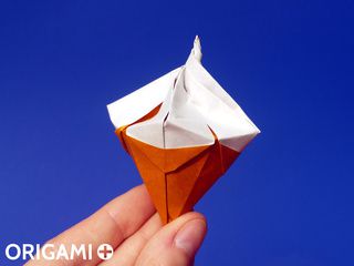 Origami Ice Cream Cone