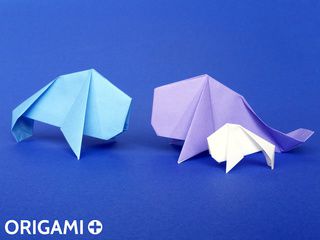 Peixe-boi de origami