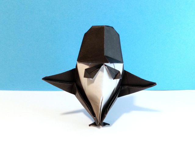 Penguin in a Tuxedo - step 1