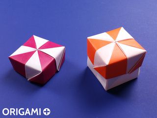Boite Moulin à Vent en origami