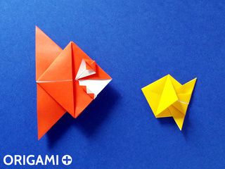 Piranha en origami