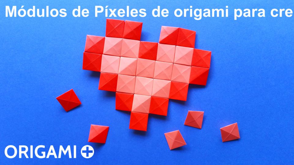 Módulos de Píxeles de origami para crear mosaicos