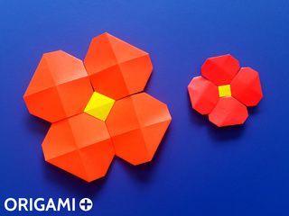 Origami Pixels Flower
