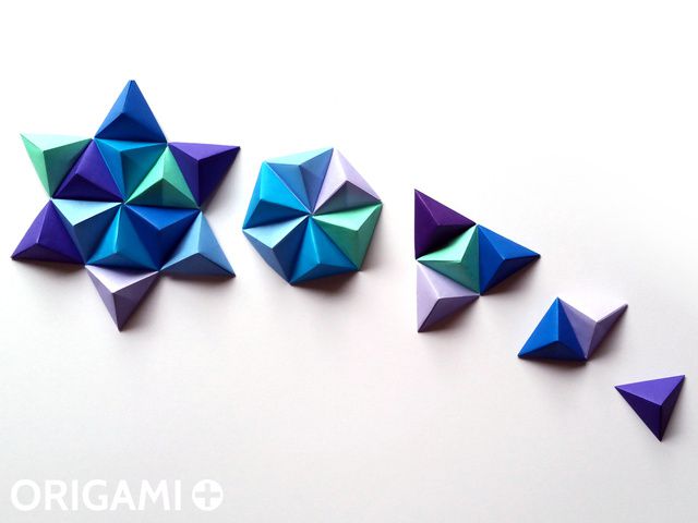 Pyramid Pixels for 3D Paper Wall Art - step 2