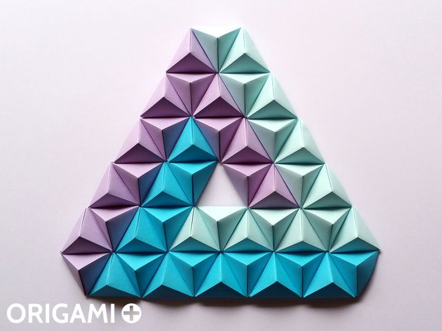 Pyramid Pixels for 3D Paper Wall Art - step 3