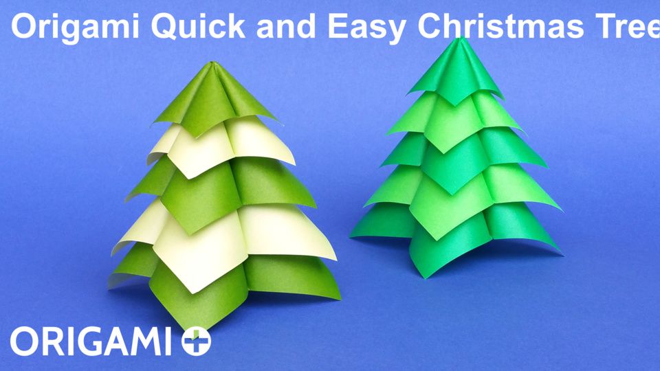 Origami Quick and Easy Christmas Tree