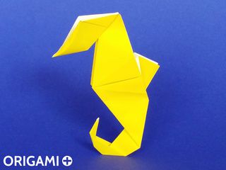 Hippocampe en origami