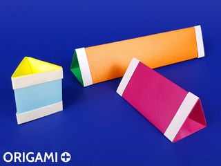 Origami Triangular Prism Box