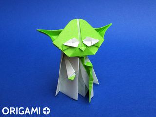 Maître Yoda en origami
