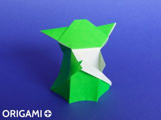 Yoda en origami