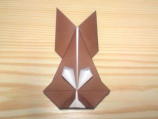 Origami Chocolate Easter Bunny