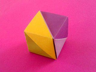 A Lovely Origami Cube Box by Corinne Beaubeau