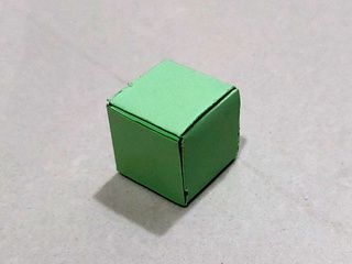Origami cube folded by Rajesh Mhastre