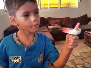 A Cool Origami Finger Fidget Spinner made by Giovanni
