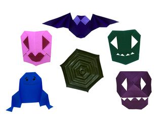 Halloween Origami Models folded by Russell Wood