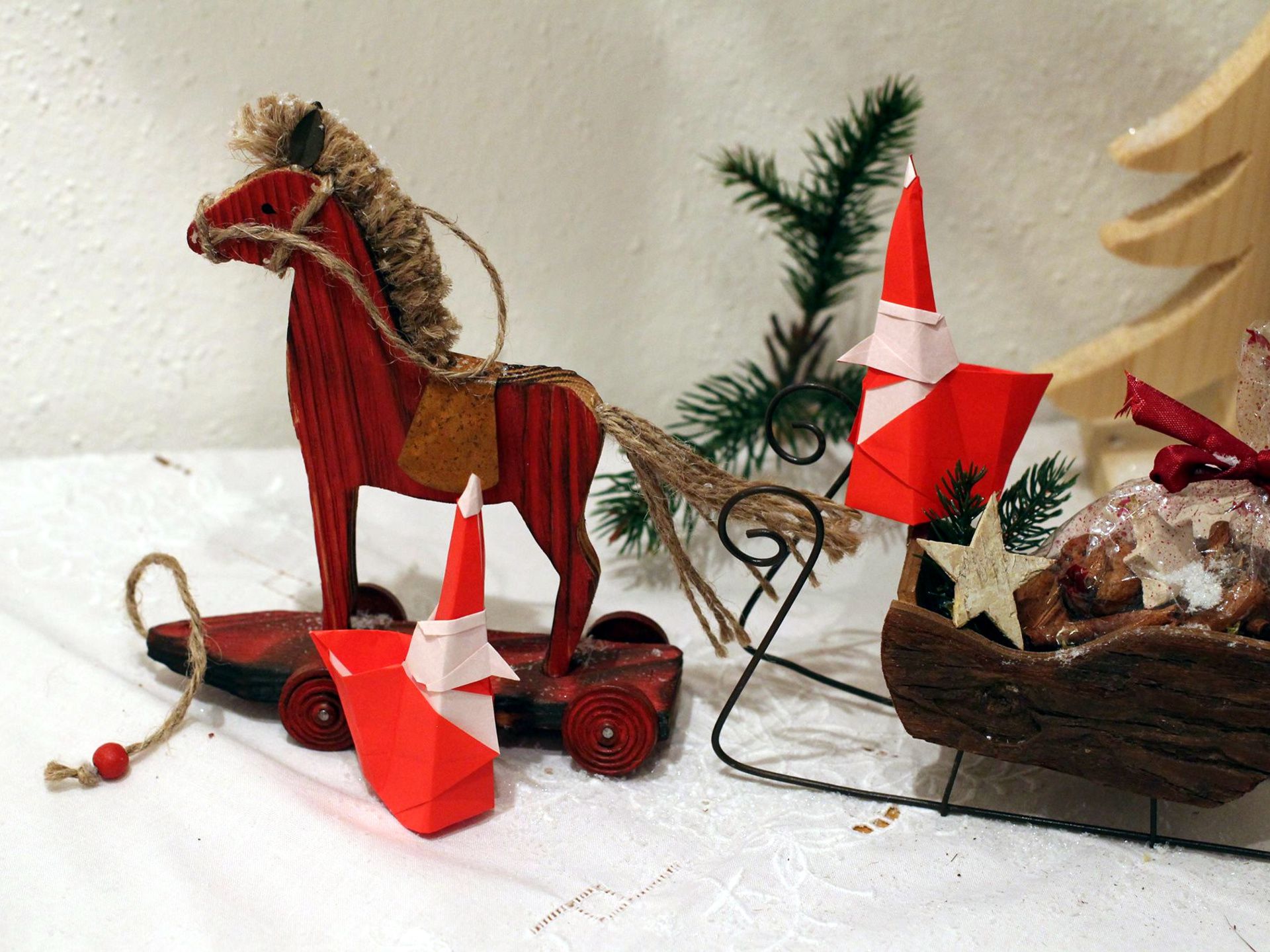 Octillery Santa Origami Smiling Santa Claus pictures