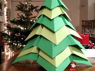 Giant Origami Christmas Tree