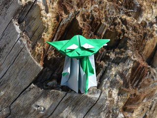 Origami Yoda on a distant barren planet