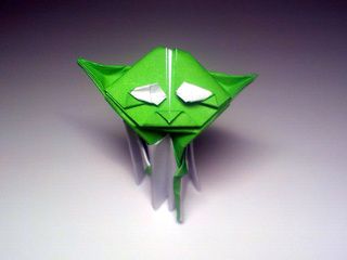 A cute origami Yoda 