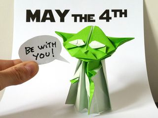 May the 4th Be With You, Best Day of the Year to Fold an Origami Yoda!