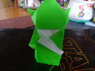 A very cute origami Yoda